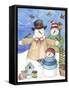 Happy Holiday Snow-Melinda Hipsher-Framed Stretched Canvas