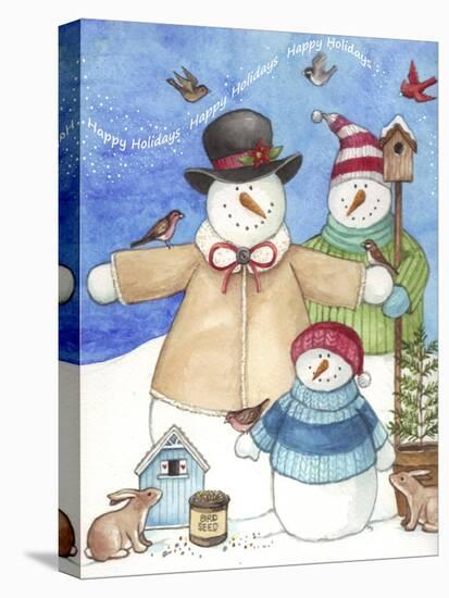 Happy Holiday Snow-Melinda Hipsher-Stretched Canvas