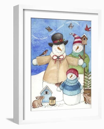 Happy Holiday Snow-Melinda Hipsher-Framed Giclee Print