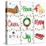 Happy Holiday Square-Julie DeRice-Stretched Canvas