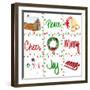 Happy Holiday Square-Julie DeRice-Framed Art Print