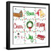 Happy Holiday Square-Julie DeRice-Framed Art Print