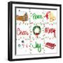 Happy Holiday Square-Julie DeRice-Framed Art Print