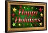 Happy Holidays Faux Framed Poster-null-Framed Poster