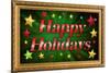Happy Holidays Faux Framed Poster-null-Mounted Poster