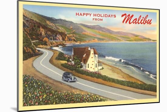 Happy Holidays from Malibu, California-null-Mounted Art Print