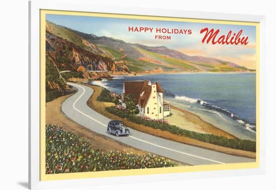 Happy Holidays from Malibu, California-null-Framed Art Print