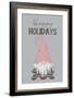 Happy Holidays Gnome-null-Framed Art Print