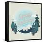 Happy Holidays In The Mountains-Ashley Santoro-Framed Stretched Canvas