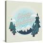 Happy Holidays In The Mountains-Ashley Santoro-Stretched Canvas