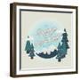 Happy Holidays In The Mountains-Ashley Santoro-Framed Giclee Print