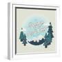 Happy Holidays In The Mountains-Ashley Santoro-Framed Giclee Print