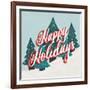 Happy Holidays In The Snow-Ashley Santoro-Framed Giclee Print