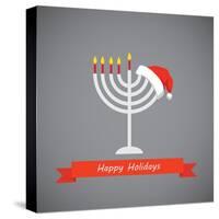 Happy Holidays, Merry Christmas and Happy Hanukkah-LipMic-Stretched Canvas