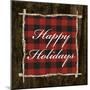 Happy Holidays on Plaid-Gina Ritter-Mounted Art Print