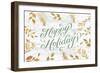Happy Holidays Sage-Lula Bijoux-Framed Art Print