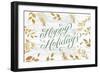 Happy Holidays Sage-Lula Bijoux-Framed Art Print