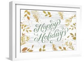 Happy Holidays Sage-Lula Bijoux-Framed Art Print