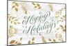 Happy Holidays Sage-Lula Bijoux-Mounted Art Print