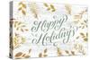 Happy Holidays Sage-Lula Bijoux-Stretched Canvas