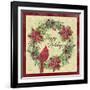 Happy Holidays Wreath-Jean Plout-Framed Giclee Print