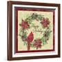 Happy Holidays Wreath-Jean Plout-Framed Giclee Print