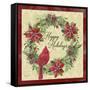 Happy Holidays Wreath-Jean Plout-Framed Stretched Canvas