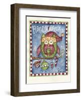 Happy Holidaze Owl-Shelly Rasche-Framed Giclee Print