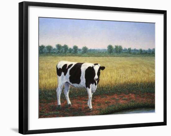 Happy Holstein-James W. Johnson-Framed Giclee Print