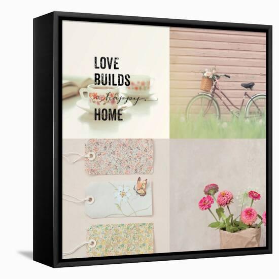 Happy Home and Fond Memories-null-Framed Stretched Canvas
