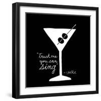 Happy Hour Martini-Lottie Fontaine-Framed Giclee Print