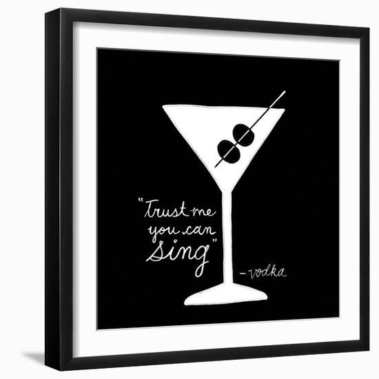 Happy Hour Martini-Lottie Fontaine-Framed Giclee Print