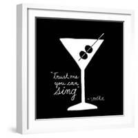 Happy Hour Martini-Lottie Fontaine-Framed Giclee Print
