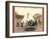 Happy Hours in Camp. G. and B.&M. Engineers Corps and Visitors-John C. H. Grabill-Framed Giclee Print