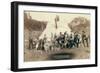 Happy Hours in Camp. G. and B.&M. Engineers Corps and Visitors-John C.H. Grabill-Framed Art Print