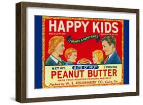Happy Kids Bits O' Nut Peanut Butter-null-Framed Art Print