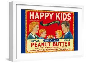 Happy Kids Bits O' Nut Peanut Butter-null-Framed Art Print