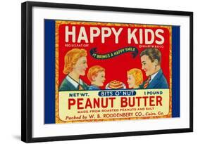 Happy Kids Bits O' Nut Peanut Butter-null-Framed Art Print