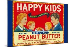 Happy Kids Bits O' Nut Peanut Butter-null-Mounted Art Print