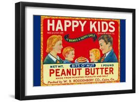 Happy Kids Bits O' Nut Peanut Butter-null-Framed Art Print