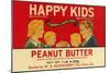 Happy Kids Peanut Butter-null-Mounted Art Print