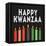 Happy Kwanzaa I-Kathleen Parr McKenna-Framed Stretched Canvas