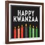 Happy Kwanzaa I-Kathleen Parr McKenna-Framed Art Print