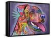 Happy Lab-Dean Russo-Framed Stretched Canvas