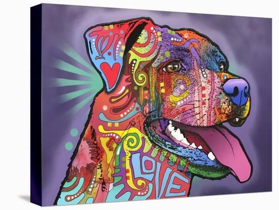 Happy Lab-Dean Russo-Stretched Canvas
