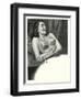 Happy Lady with Brassiere-null-Framed Art Print