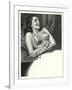 Happy Lady with Brassiere-null-Framed Art Print