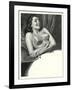 Happy Lady with Brassiere-null-Framed Art Print