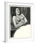 Happy Lady with Brassiere-null-Framed Art Print