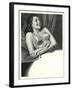 Happy Lady with Brassiere-null-Framed Art Print